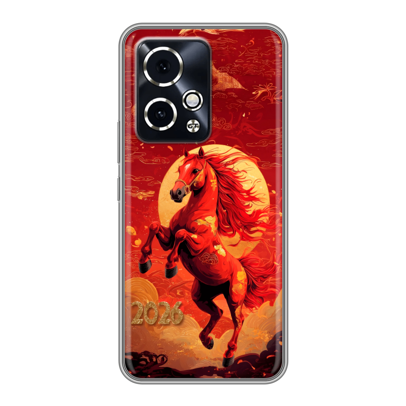 Силиконовый чехол на Honor 90 GT с принтом Новый год Силиконовый чехол на Honor 90 GT с принтом Новый год