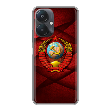 Силиконовый чехол на Xiaomi Redmi 13C 5G с принтом Герб СССР