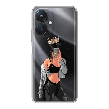 Силиконовый чехол на Xiaomi Redmi 13C 5G с принтом Женские принты