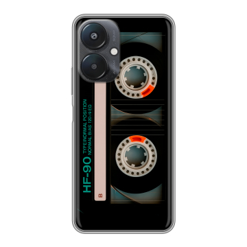 Силиконовый чехол на Xiaomi Redmi 13C 5G с принтом Кассета