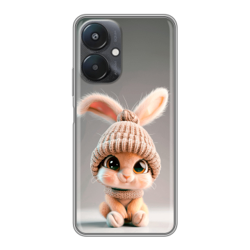 Силиконовый чехол на Xiaomi Redmi 13C 5G с принтом Кролик Силиконовый чехол на Xiaomi Redmi 13C 5G с принтом Кролик