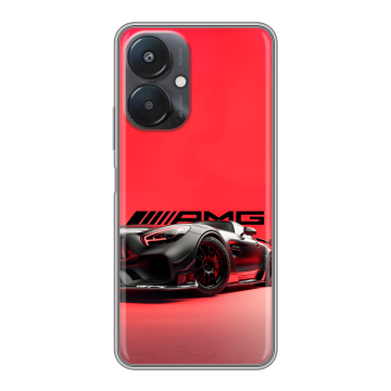 Силиконовый чехол на Xiaomi Redmi 13C 5G с принтом Мерседес Mercedes AMG Силиконовый чехол на Xiaomi Redmi 13C 5G с принтом Мерседес Mercedes AMG