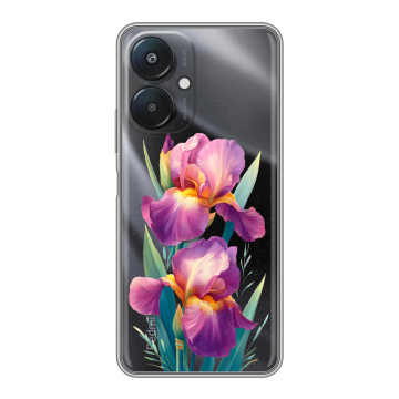 Силиконовый чехол на Xiaomi Redmi 13C 5G с принтом Цветы орхидеи Силиконовый чехол на Xiaomi Redmi 13C 5G с принтом Цветы орхидеи