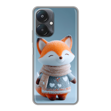 Силиконовый чехол на Xiaomi Redmi 13C 5G с принтом Лиса Силиконовый чехол на Xiaomi Redmi 13C 5G с принтом Лиса
