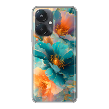 Силиконовый чехол на Xiaomi Redmi 13C 5G с принтом Цветы Силиконовый чехол на Xiaomi Redmi 13C 5G с принтом Цветы
