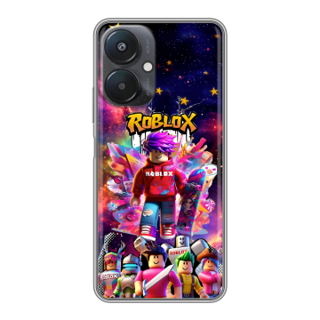 Силиконовый чехол на Xiaomi Redmi 13C 5G с принтом Roblox Роблокс Силиконовый чехол на Xiaomi Redmi 13C 5G с принтом Roblox Роблокс