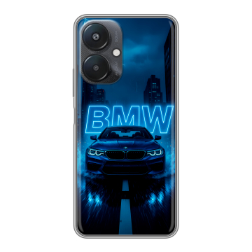 Силиконовый чехол на Xiaomi Redmi 13C 5G с принтом BMW БМВ