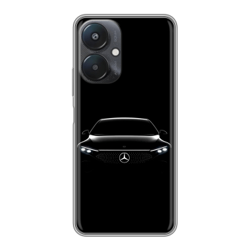Силиконовый чехол на Xiaomi Redmi 13C 5G с принтом Mercedes Мерседес