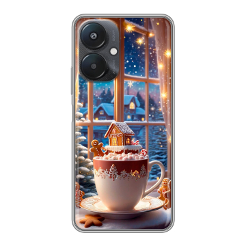 Силиконовый чехол на Xiaomi Redmi 13C 5G с принтом Новый год Силиконовый чехол на Xiaomi Redmi 13C 5G с принтом Новый год