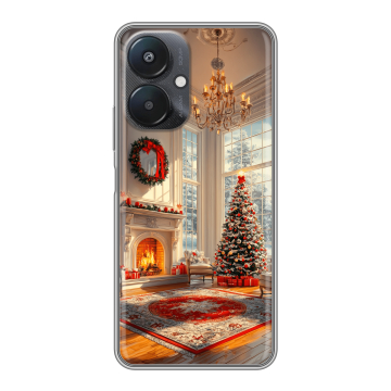 Силиконовый чехол на Xiaomi Redmi 13C 5G с принтом Новый год Силиконовый чехол на Xiaomi Redmi 13C 5G с принтом Новый год