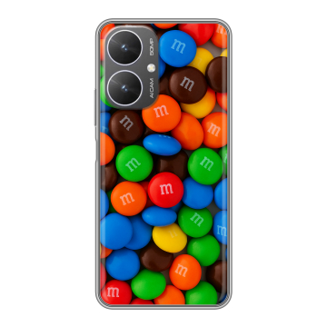 Силиконовый чехол на Xiaomi Redmi 13R 5G с принтом Конфеты Силиконовый чехол на Xiaomi Redmi 13R 5G с принтом Конфеты