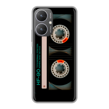 Силиконовый чехол на Xiaomi Redmi 13R 5G с принтом Кассета
