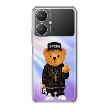 Силиконовый чехол на Xiaomi Redmi 13R 5G с принтом Мишка Силиконовый чехол на Xiaomi Redmi 13R 5G с принтом Мишка