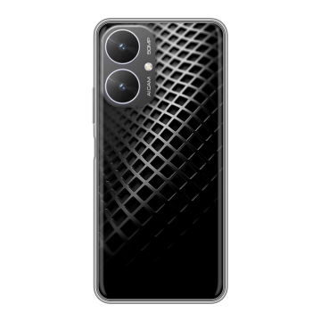 Силиконовый чехол на Xiaomi Redmi 13R 5G с принтом Текстура металла