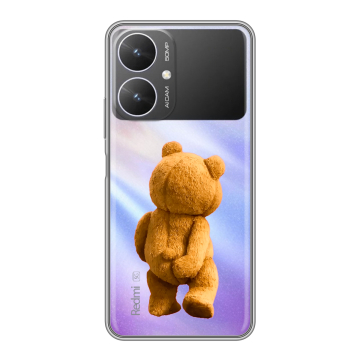 Силиконовый чехол на Xiaomi Redmi 13R 5G с принтом Медведь