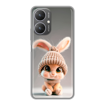 Силиконовый чехол на Xiaomi Redmi 13R 5G с принтом Кролик