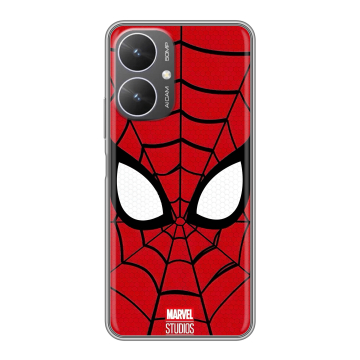 Силиконовый чехол на Xiaomi Redmi 13R 5G с принтом человек паук spiderman