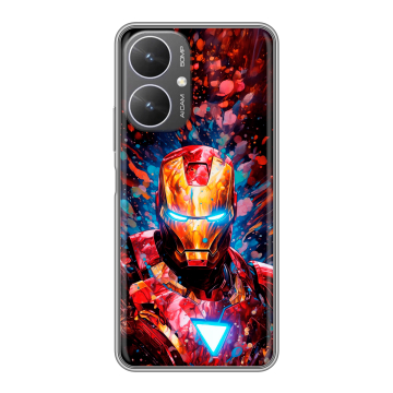 Силиконовый чехол на Xiaomi Redmi 13R 5G с принтом Железный человек Ironman