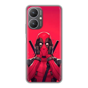 Силиконовый чехол на Xiaomi Redmi 13R 5G с принтом Дедпул Deadpool Силиконовый чехол на Xiaomi Redmi 13R 5G с принтом Дедпул Deadpool