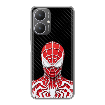 Силиконовый чехол на Xiaomi Redmi 13R 5G с принтом человек паук spiderman Силиконовый чехол на Xiaomi Redmi 13R 5G с принтом человек паук spiderman