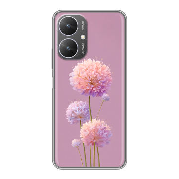 Силиконовый чехол на Xiaomi Redmi 13R 5G с принтом Цветы Силиконовый чехол на Xiaomi Redmi 13R 5G с принтом Цветы