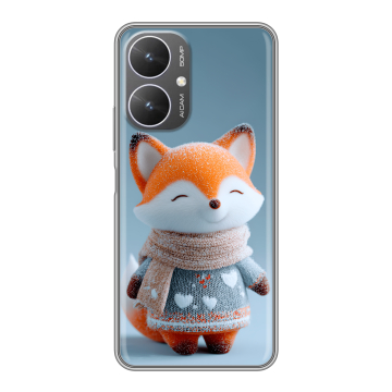 Силиконовый чехол на Xiaomi Redmi 13R 5G с принтом Лиса Силиконовый чехол на Xiaomi Redmi 13R 5G с принтом Лиса