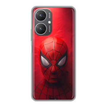 Силиконовый чехол на Xiaomi Redmi 13R 5G с принтом Spiderman Человек паук