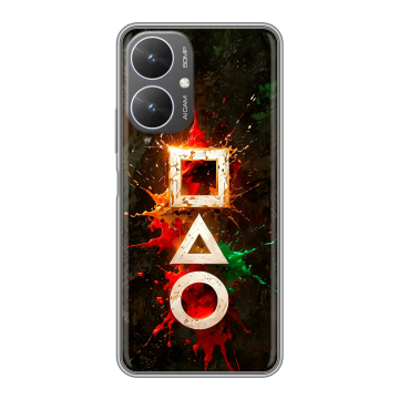 Силиконовый чехол на Xiaomi Redmi 13R 5G с принтом Squid Game Игра кальмара Силиконовый чехол на Xiaomi Redmi 13R 5G с принтом Squid Game Игра кальмара