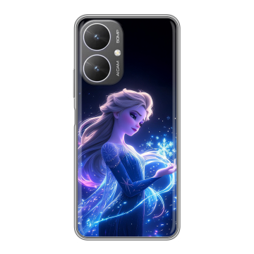Силиконовый чехол на Xiaomi Redmi 13R 5G с принтом Холодное сердце Frozen