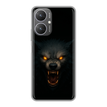 Силиконовый чехол на Xiaomi Redmi 13R 5G с принтом Волк Силиконовый чехол на Xiaomi Redmi 13R 5G с принтом Волк