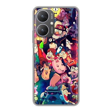 Силиконовый чехол на Xiaomi Redmi 13R 5G с принтом Gravity Falls Гравити Фолз