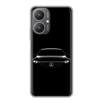 Силиконовый чехол на Xiaomi Redmi 13R 5G с принтом Mercedes Мерседес