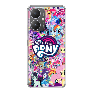 Силиконовый чехол на Xiaomi Redmi 13R 5G с принтом My little pony Дружба чудо