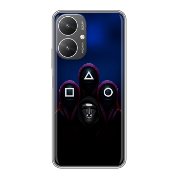 Силиконовый чехол на Xiaomi Redmi 13R 5G с принтом Игра Кальмара Силиконовый чехол на Xiaomi Redmi 13R 5G с принтом Игра Кальмара