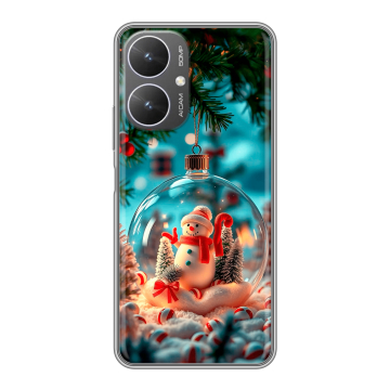 Силиконовый чехол на Xiaomi Redmi 13R 5G с принтом Новый год Силиконовый чехол на Xiaomi Redmi 13R 5G с принтом Новый год