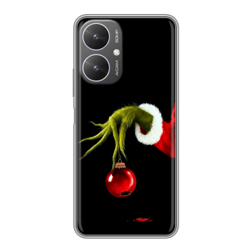 Силиконовый чехол на Xiaomi Redmi 13R 5G с принтом Новый год Гринч Силиконовый чехол на Xiaomi Redmi 13R 5G с принтом Новый год Гринч