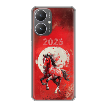 Силиконовый чехол на Xiaomi Redmi 13R 5G с принтом Новый год Силиконовый чехол на Xiaomi Redmi 13R 5G с принтом Новый год