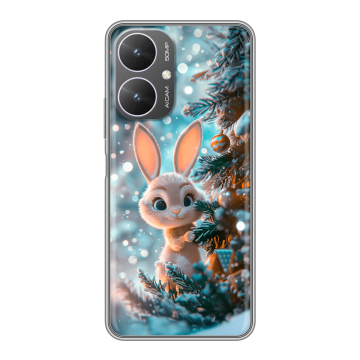 Силиконовый чехол на Xiaomi Redmi 13R 5G с принтом Новый год