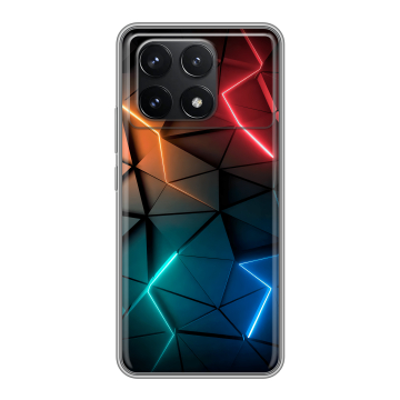 Силиконовый чехол на Xiaomi Redmi K70 5G с принтом Абстракция неон Силиконовый чехол на Xiaomi Redmi K70 5G с принтом Абстракция неон