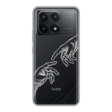 Силиконовый чехол на Xiaomi Redmi K70 5G с принтом Сотворение мира