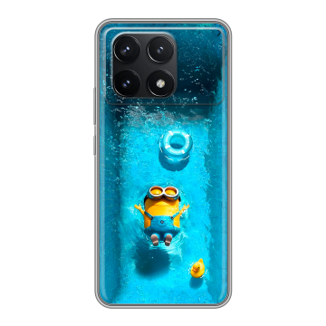 Силиконовый чехол на Xiaomi Redmi K70 5G с принтом Миньоны Силиконовый чехол на Xiaomi Redmi K70 5G с принтом Миньоны