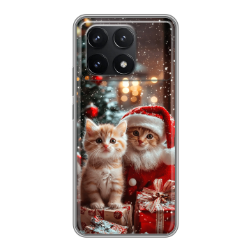 Силиконовый чехол на Xiaomi Redmi K70 5G с принтом Новый год