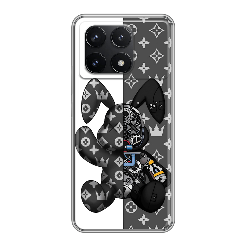 Силиконовый чехол на Xiaomi Redmi K70 5G с принтом Луи робот Силиконовый чехол на Xiaomi Redmi K70 5G с принтом Луи робот