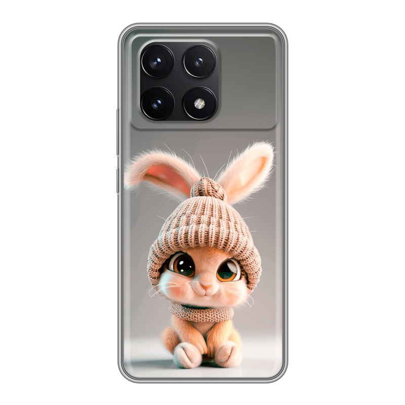 Силиконовый чехол на Xiaomi Redmi K70 5G с принтом Кролик Силиконовый чехол на Xiaomi Redmi K70 5G с принтом Кролик