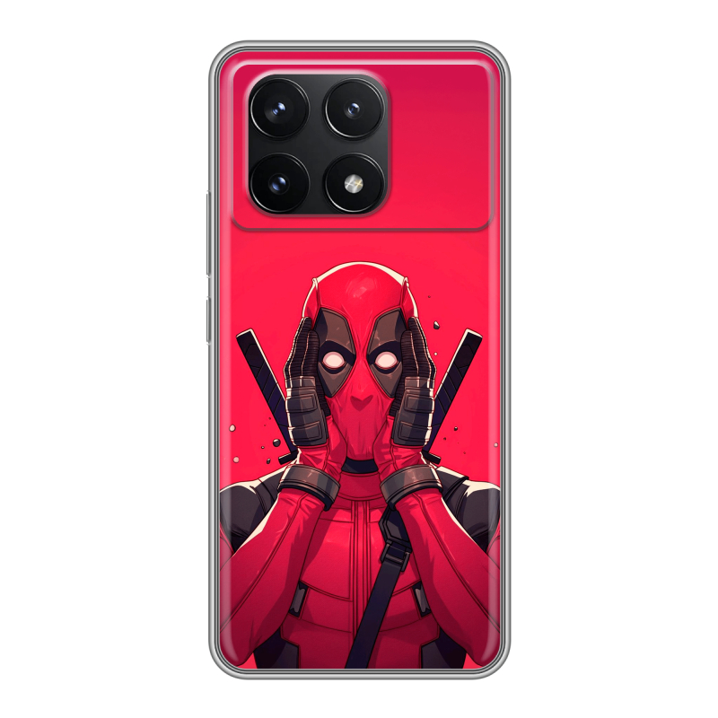 Силиконовый чехол на Xiaomi Redmi K70 5G с принтом Дедпул Deadpool Силиконовый чехол на Xiaomi Redmi K70 5G с принтом Дедпул Deadpool