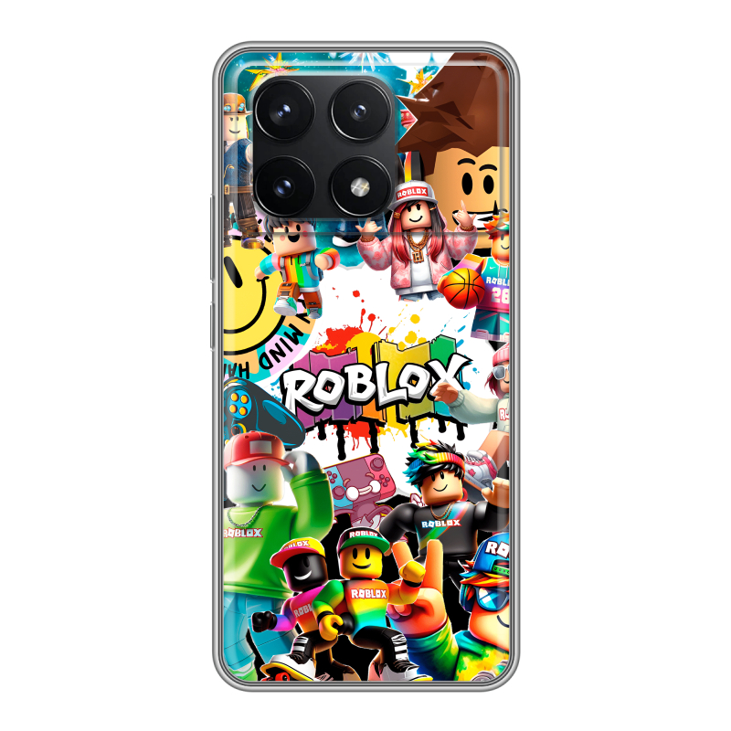 Силиконовый чехол на Xiaomi Redmi K70 5G с принтом Roblox Роблокс Силиконовый чехол на Xiaomi Redmi K70 5G с принтом Roblox Роблокс