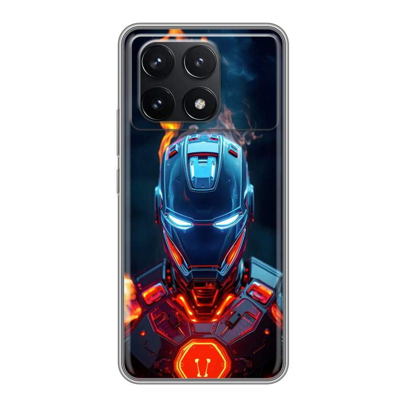 Силиконовый чехол на Xiaomi Redmi K70 5G с принтом IronMan Железный человек Силиконовый чехол на Xiaomi Redmi K70 5G с принтом IronMan Железный человек