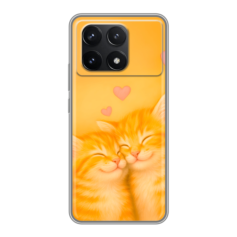 Силиконовый чехол на Xiaomi Redmi K70 5G с принтом Милые котята Силиконовый чехол на Xiaomi Redmi K70 5G с принтом Милые котята