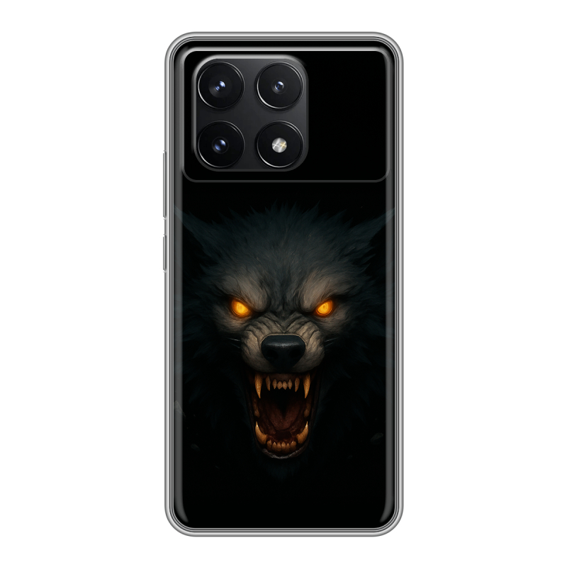 Силиконовый чехол на Xiaomi Redmi K70 5G с принтом Волк Силиконовый чехол на Xiaomi Redmi K70 5G с принтом Волк