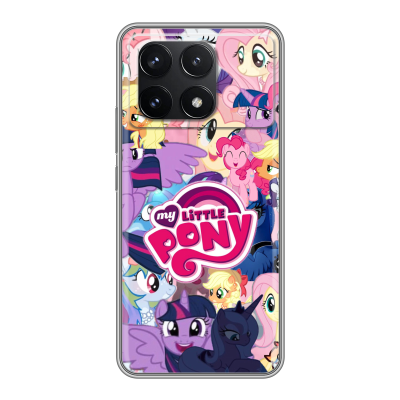 Силиконовый чехол на Xiaomi Redmi K70 5G с принтом My little pony Дружба чудо Силиконовый чехол на Xiaomi Redmi K70 5G с принтом My little pony Дружба чудо